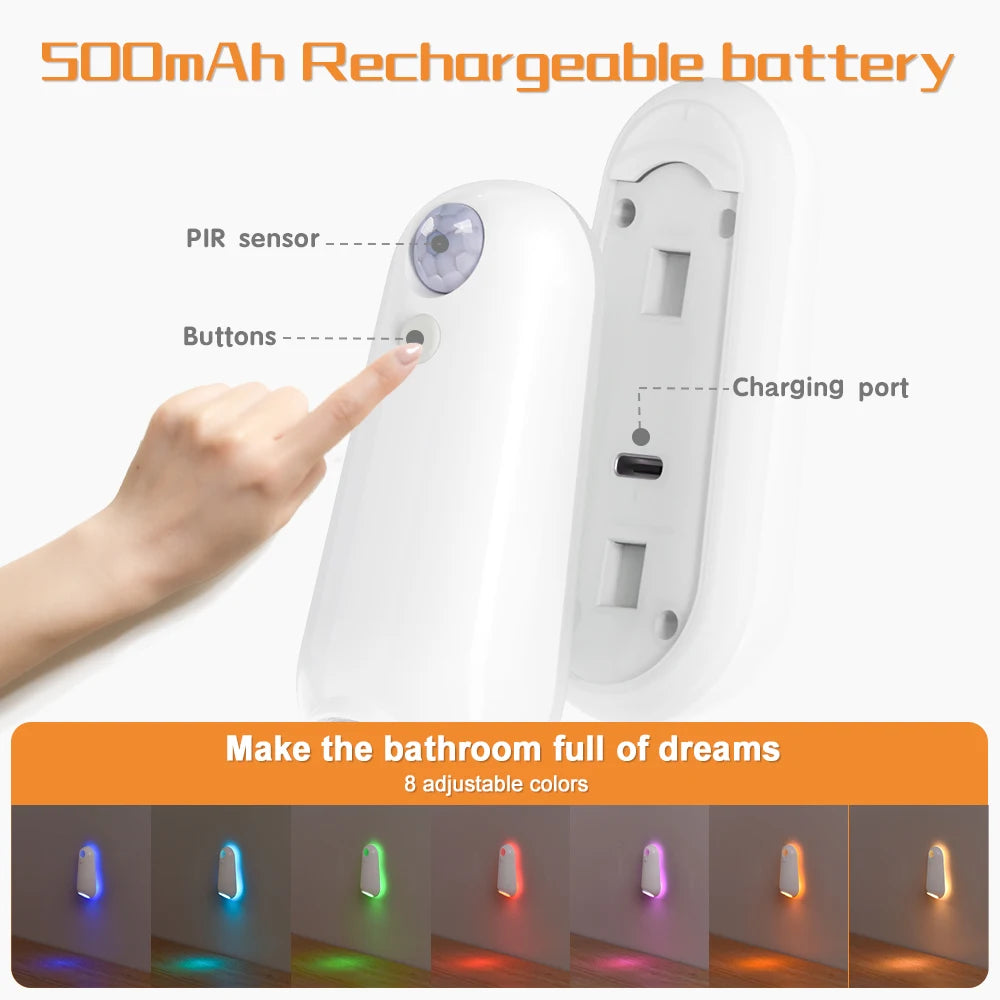 Glow Bowl: The Motion-Sensor Toilet Night Light